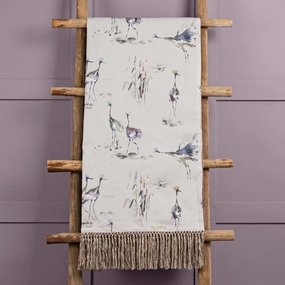 Cranes Printed Throw Ironstonehome decor ,wall decor 