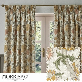 Cray Floral Velvet Pencil Pleat Curtains Stone/Claybedding sets ,throw blankets 