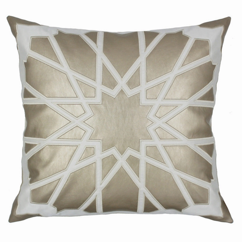Cream and Gold Star Cushion Coverhome decoration ,modern home decor 