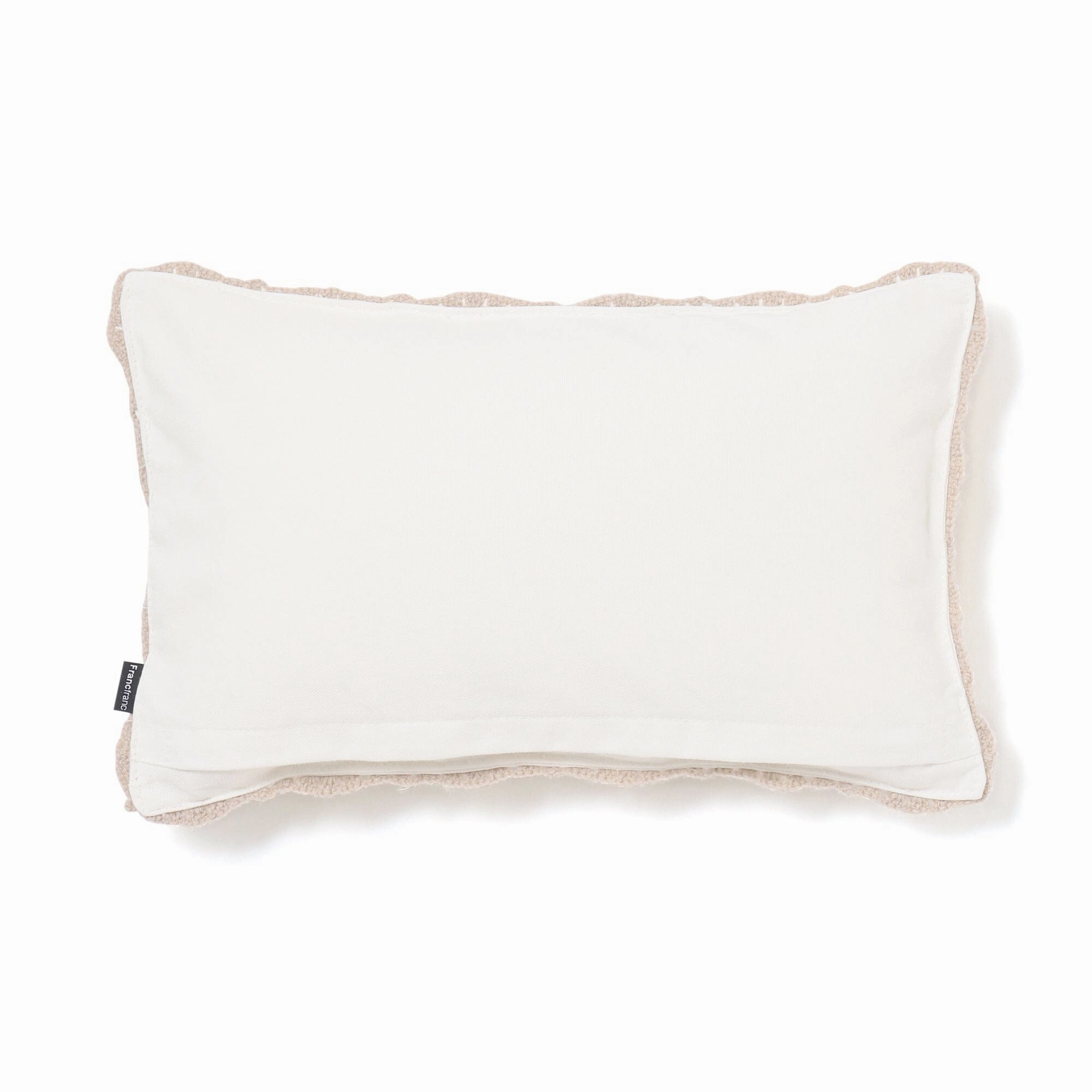 Crochet Flower Cushion Cover 400 X 250 Beige