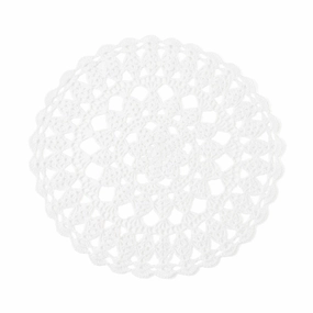 Crochet Lunch Mat Whitewaterproof oil-proof tablecloth