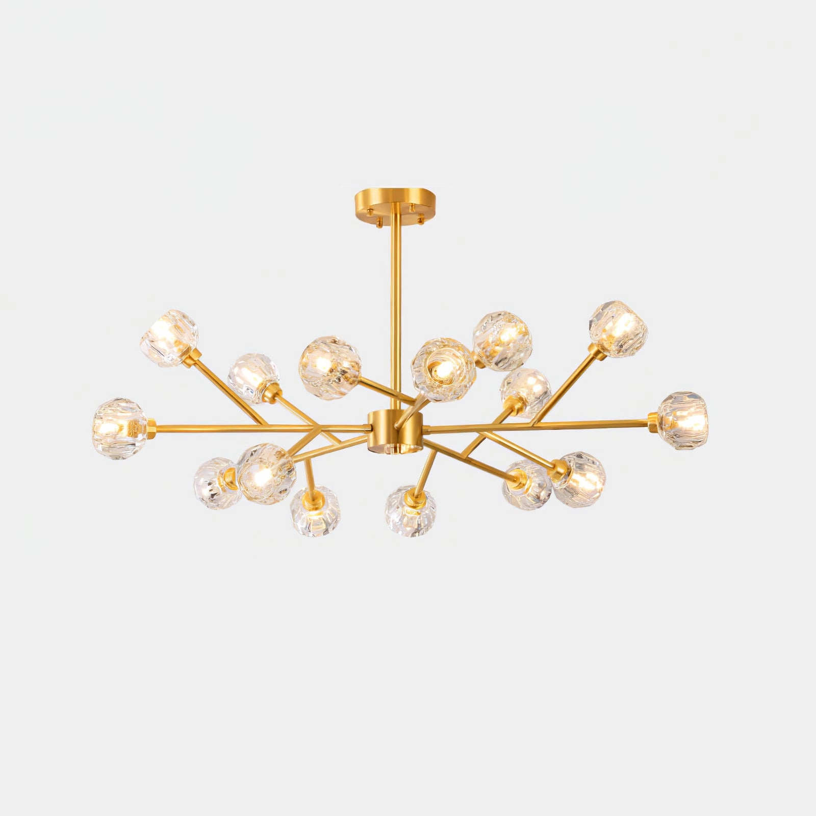 Crystal Ball Round Cluster Chandelier