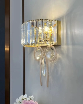 Crystal Prism Wall Sconce With Drop Pendantsmodern wall lamp,smart wall lamp