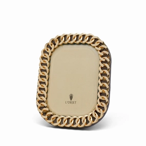 Cuban Link Frame - Golddecorative photo frame ,personalized photo frame 