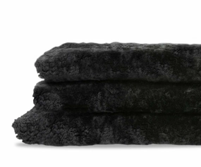 Curly Double Pelt - Blackbedding sets ,throw blankets 