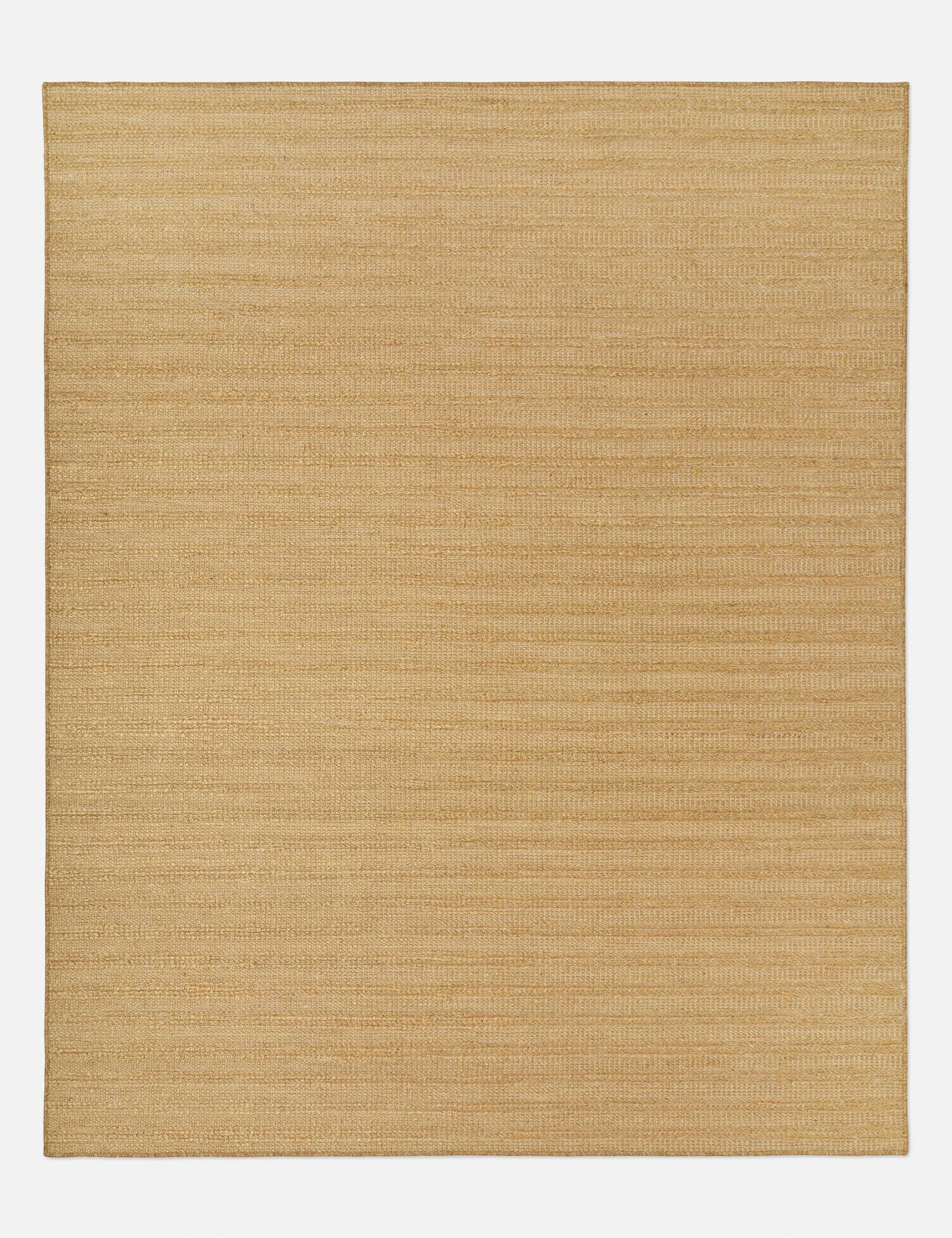 Custom Laverne Hand-Loomed Jute Rug, Sandmodern color block patchwork rug