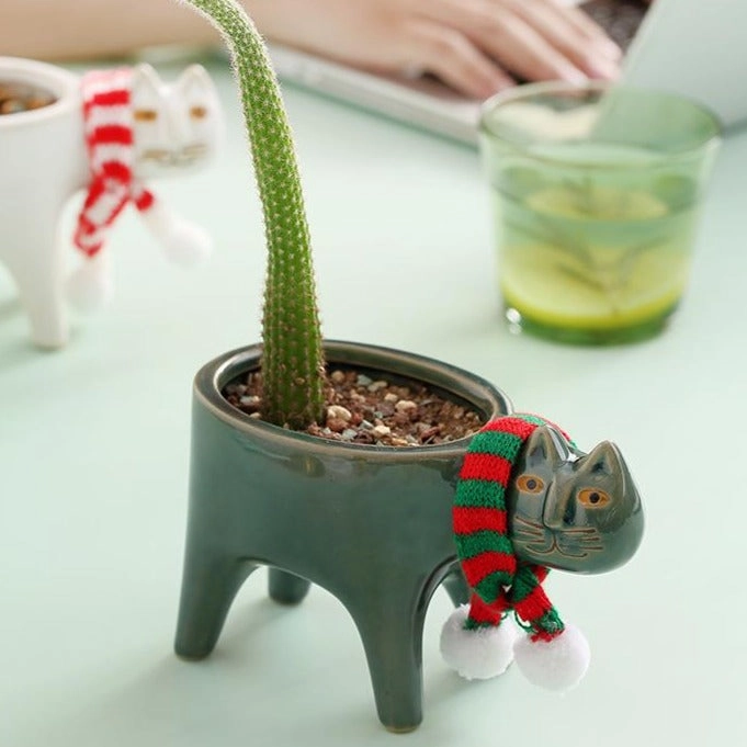 Cute Cat Plant Pot