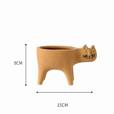 Cute Cat Plant Pot