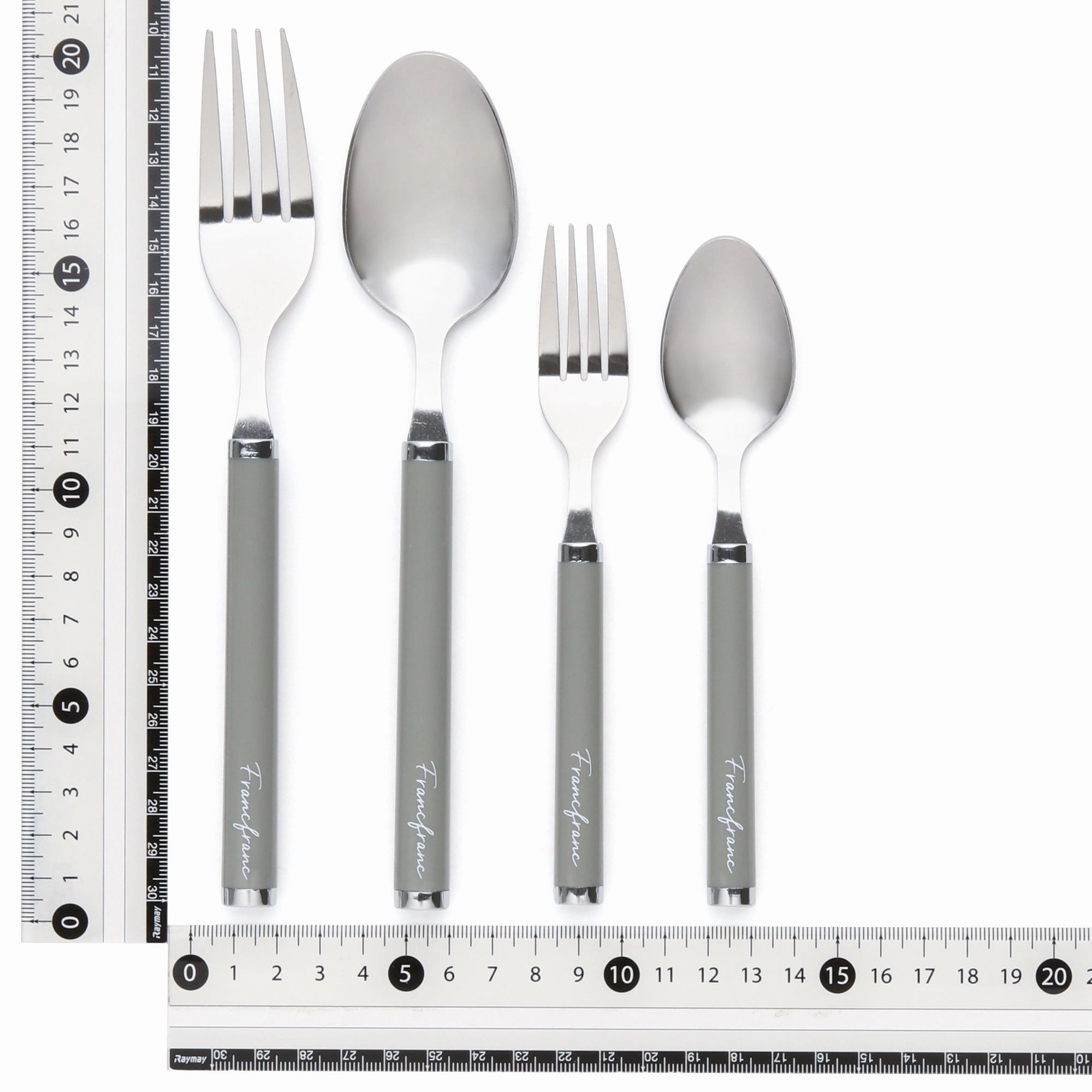 Cutlery 8Pcs Logo Gray