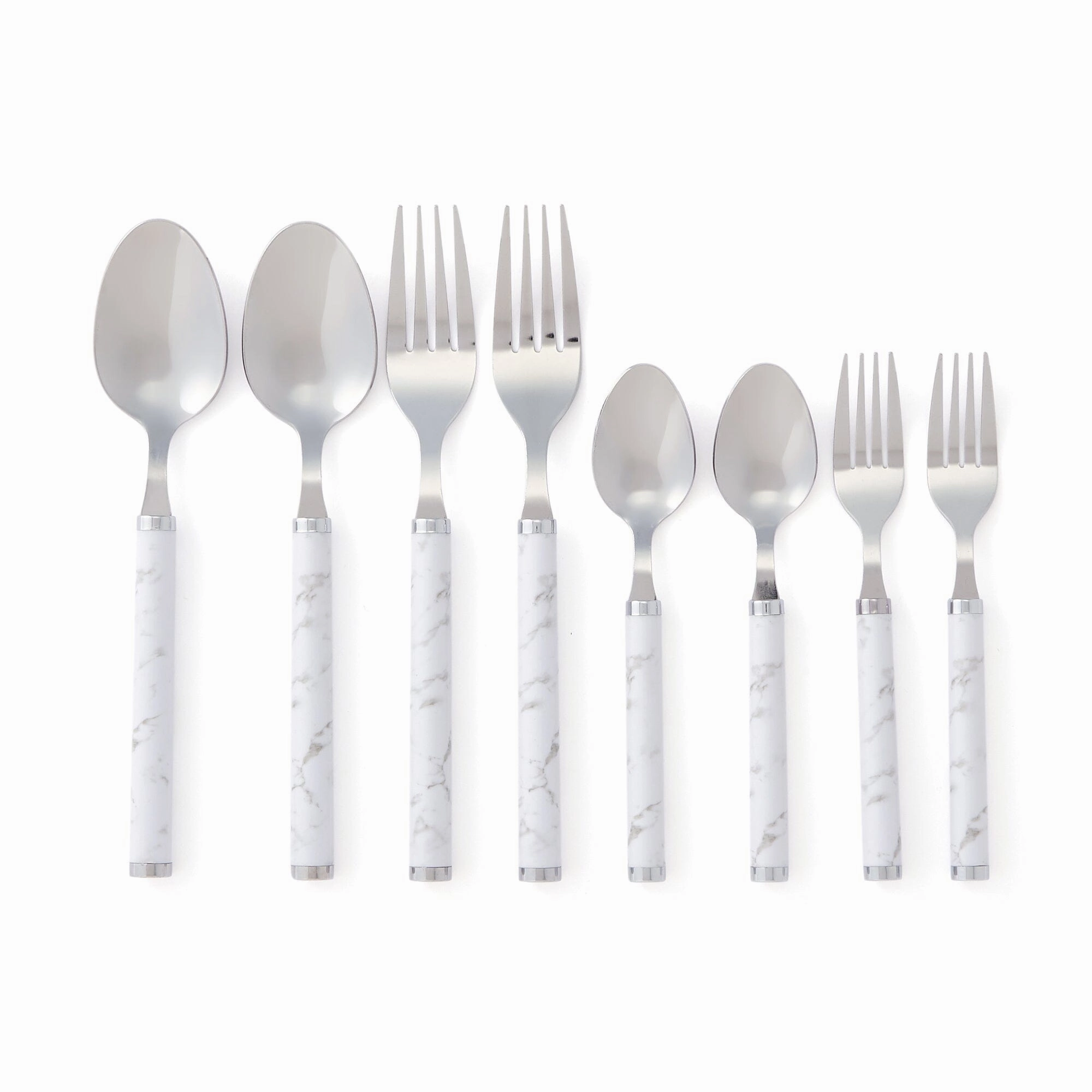 Cutlery 8Pcs Marbleboho style dinner plates for special occasions 