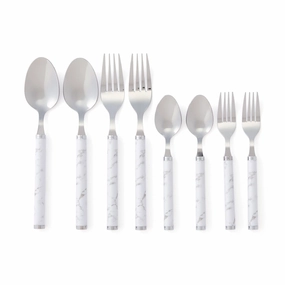Cutlery 8Pcs Marbleboho style dinner plates for special occasions 