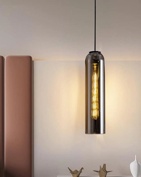 Cylinder Glass Pendant Light - Smokemodern wall lamp,smart wall lamp