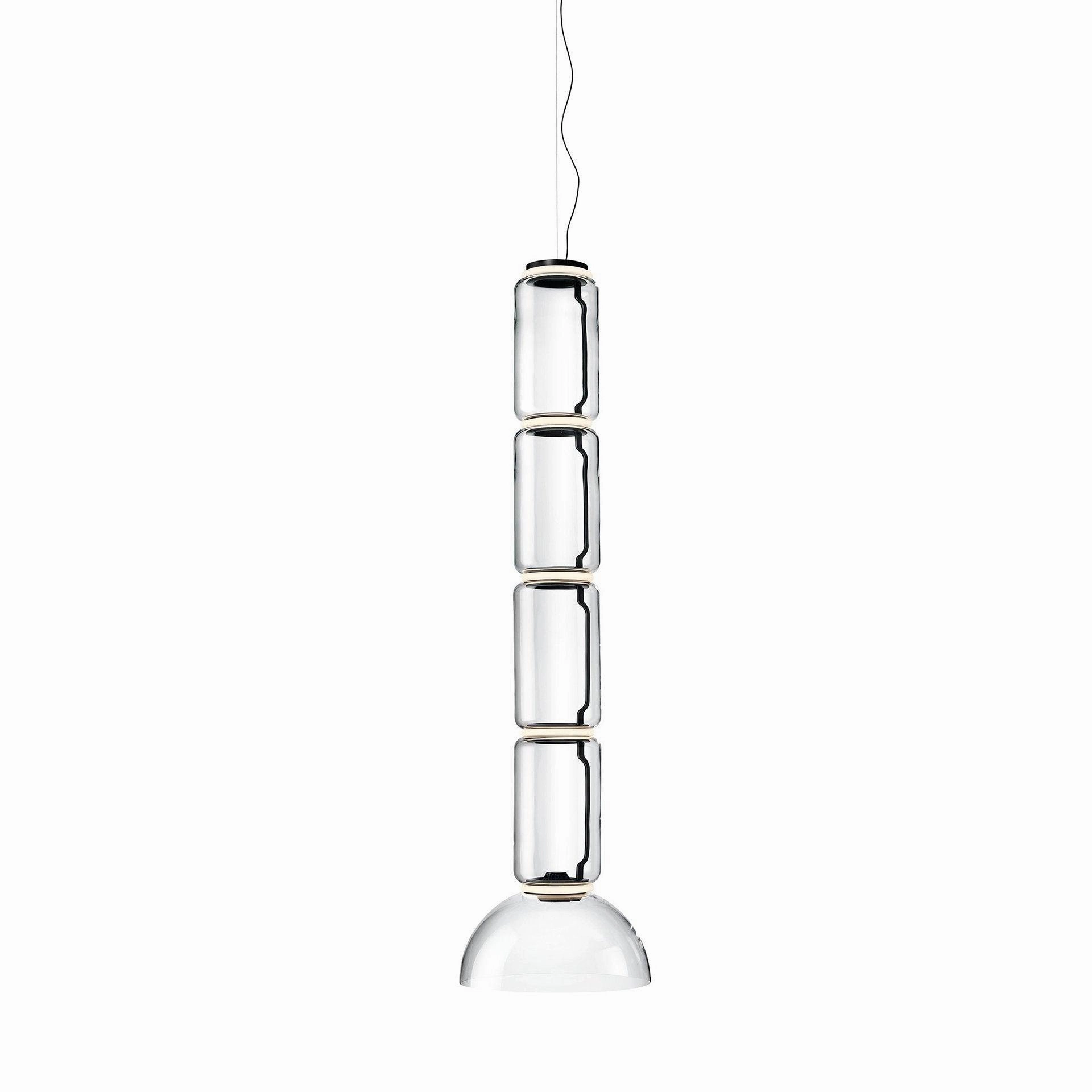 Cylindrical Glass Pendant Light