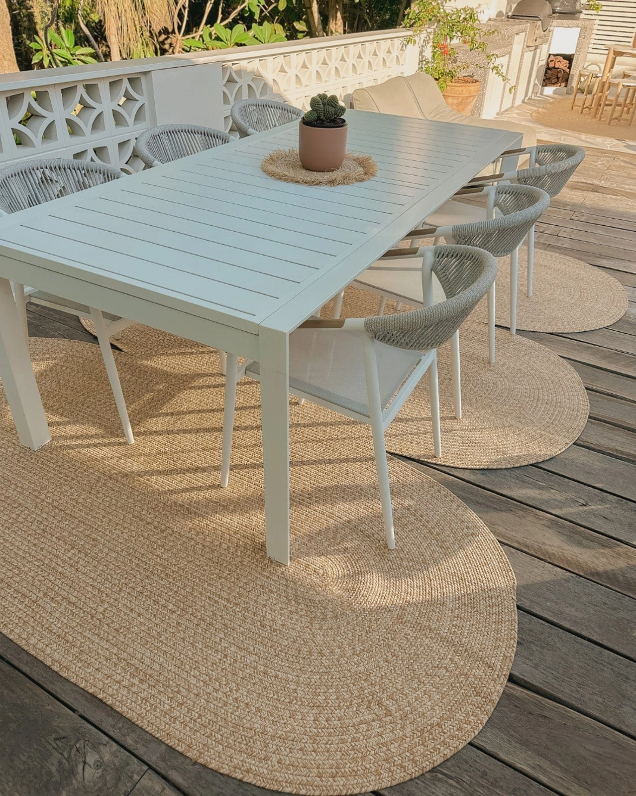 Cynthia Beige Modern Braided Indoor Outdoor Rug *NO RETURNS UNLESS FAULTY