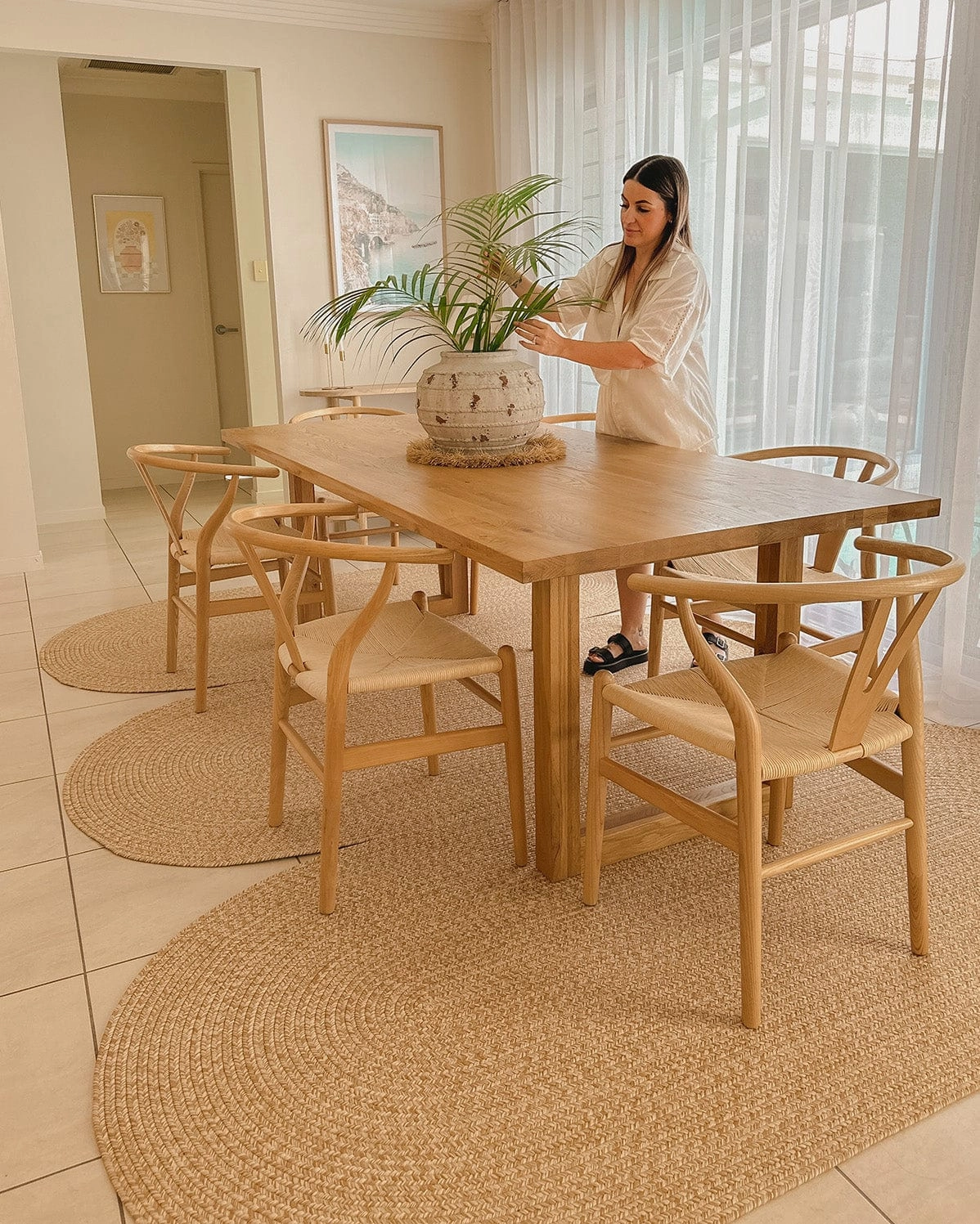 Cynthia Beige Modern Braided Indoor Outdoor Rug *NO RETURNS UNLESS FAULTY
