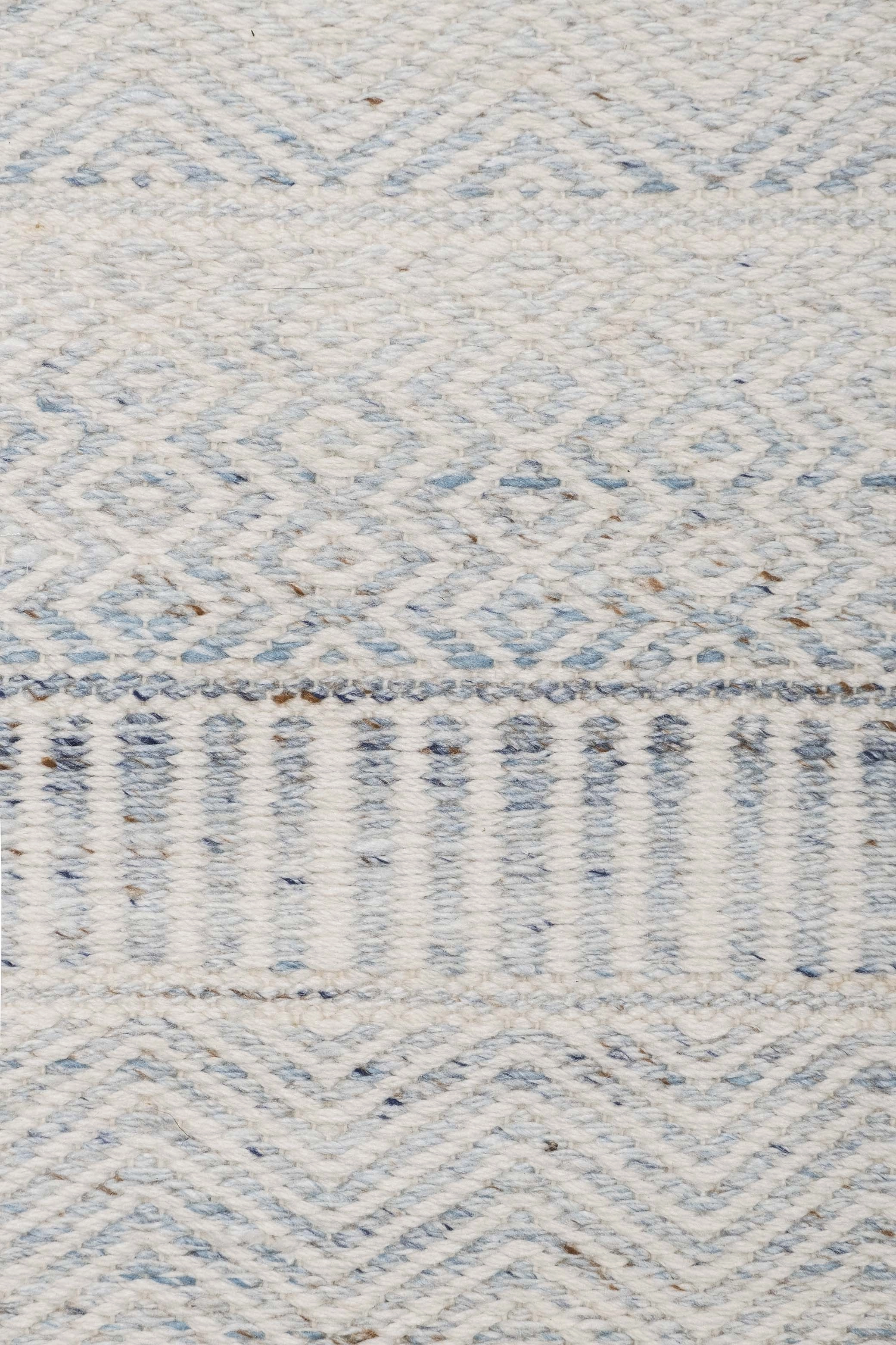 Daisy Cream and Blue Indoor Outdoor PET Runner Rug *NO RETURNS UNLESS FAULTY