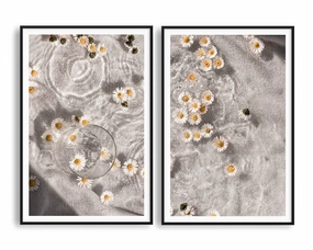 Daisy Flow Set INCLUDES TWO PRINTSnordic style wall decor