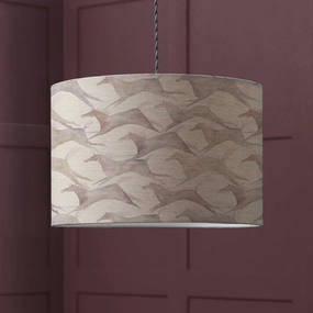 Dakota Eva Lamp Shade Sepiareplacement lampshade,White Linen Drum Lampshade for Table or Floor Lamp