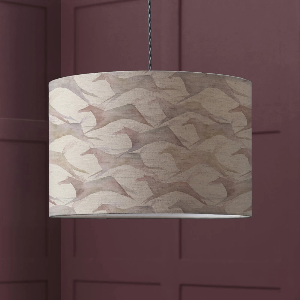 Dakota Eva Lamp Shade Sepiareplacement lampshade,White Linen Drum Lampshade for Table or Floor Lamp