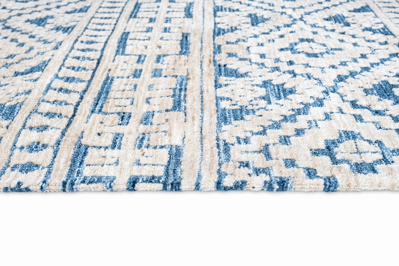 Daphne Blue Tribal Textured Rug *NO RETURNS UNLESS FAULTY