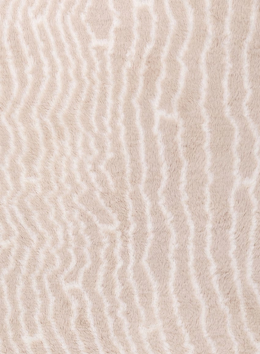 Daria Beige and Cream Abstract Tribal Wool Rug *NO RETURNS UNLESS FAULTY