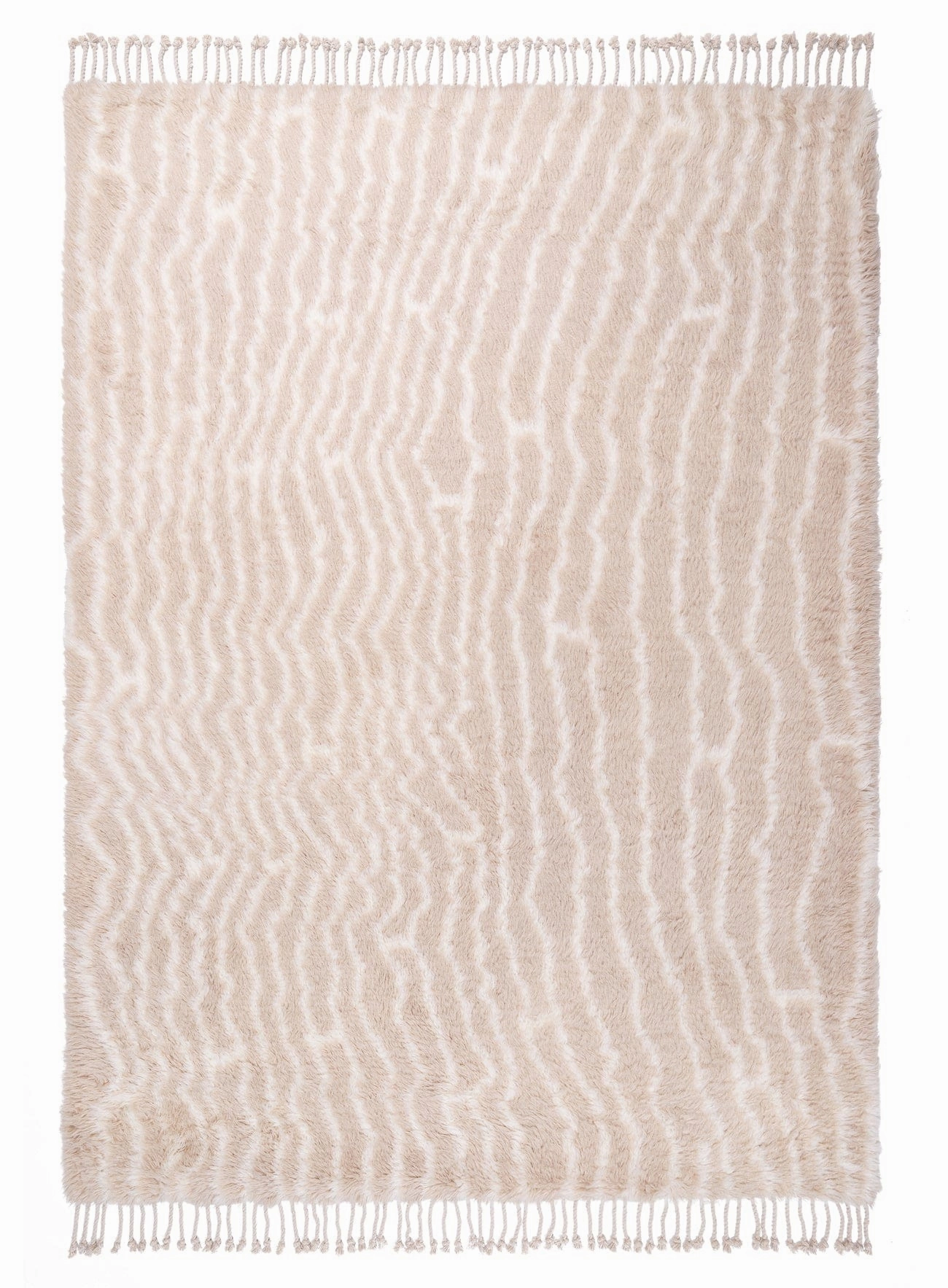Daria Beige and Cream Abstract Tribal Wool Rug *NO RETURNS UNLESS FAULTYmodern color block patchwork rug
