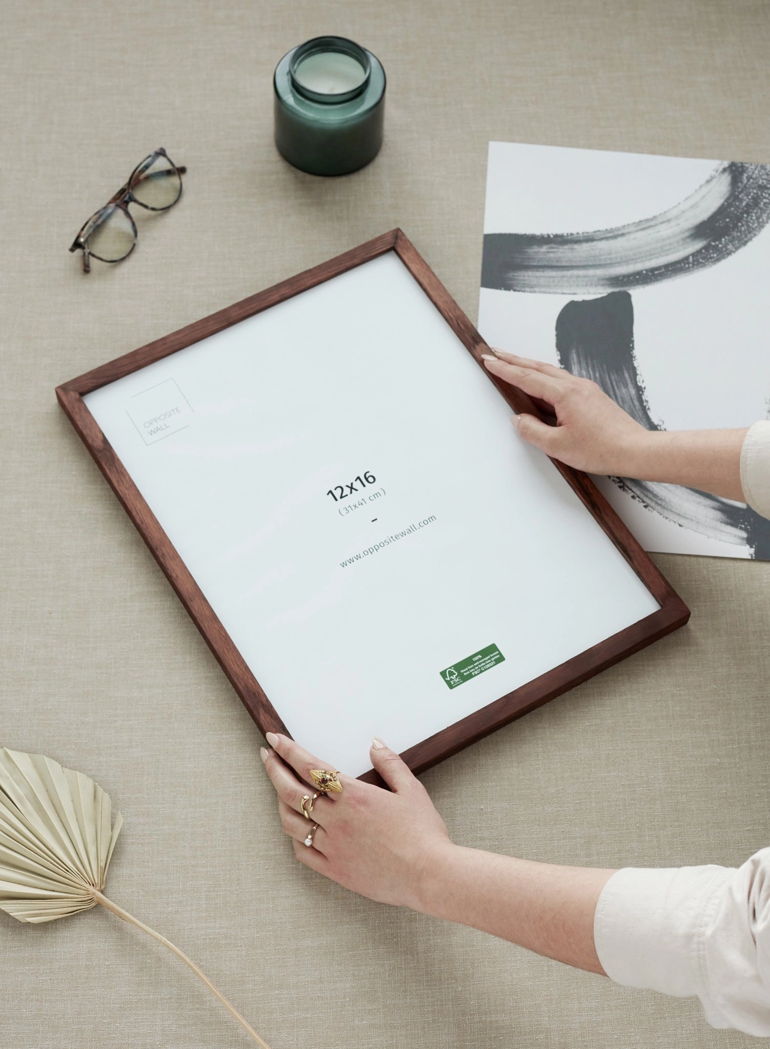 Dark Oak Frame, 16x24 in | 41x61 cm