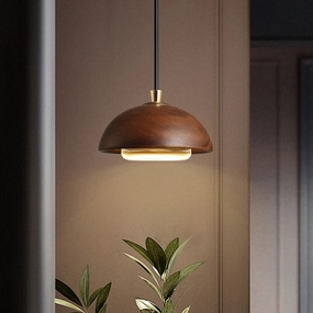 Dark Wood Pendant Lighttable lamp,smart table lamp