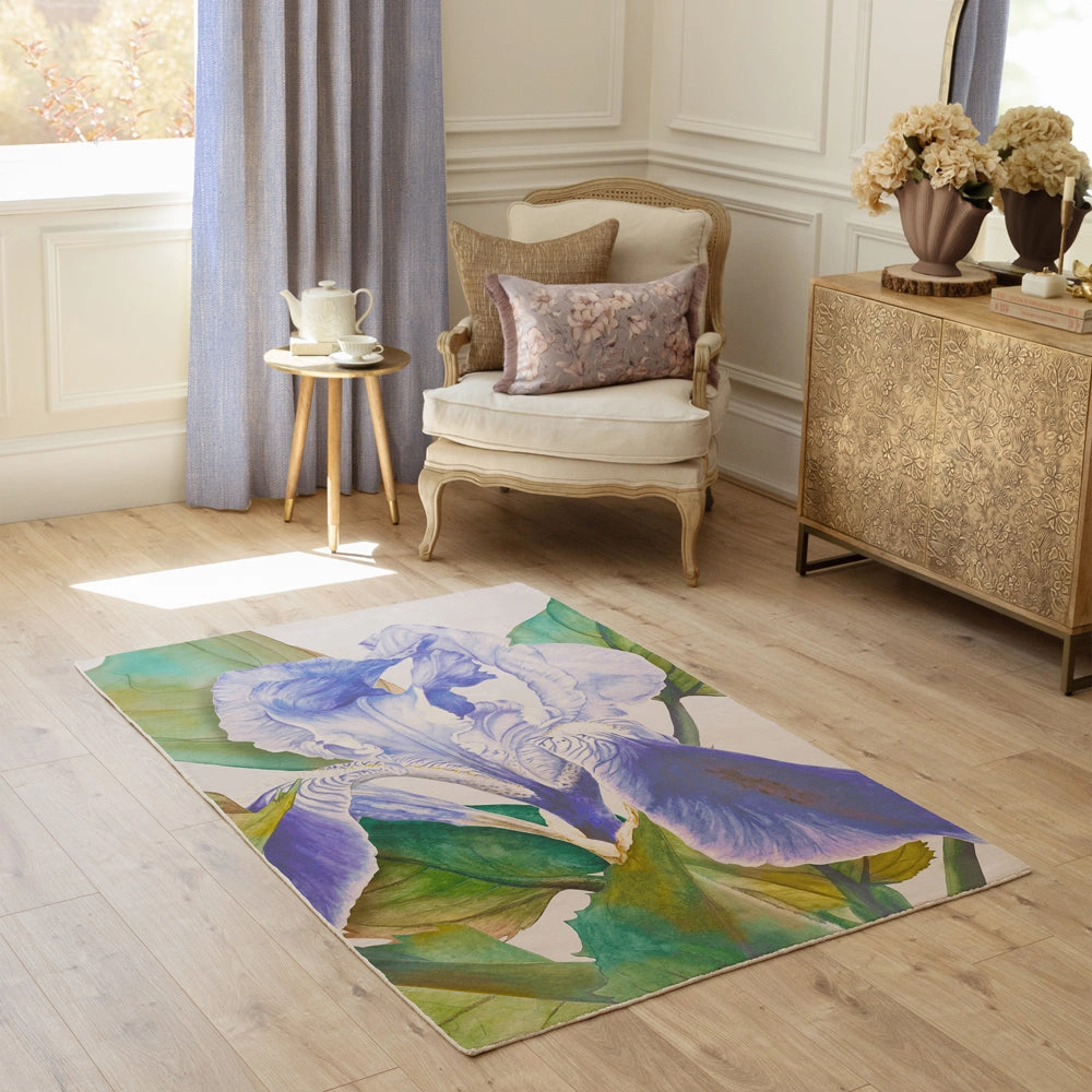 Darwen Printed Rug Cornflowermodern home decor ,home decor for bedroom 