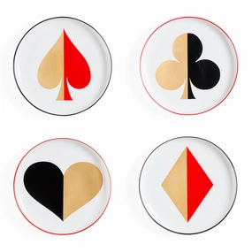 Dealer's Choice Canap?? Plate Setmodern kitchen decor ,kitchen dinner set ,dinnerware 