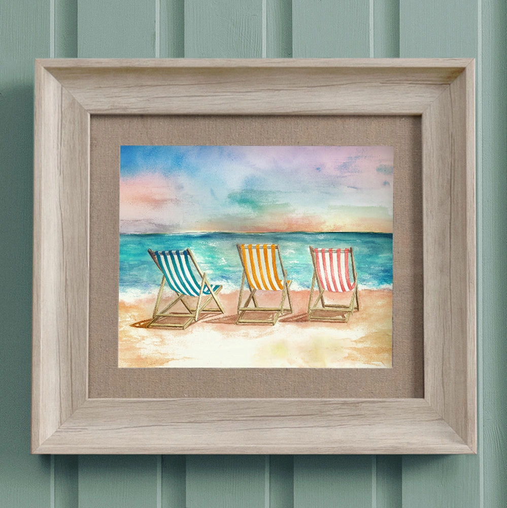 Deck Chair Framed Print Birchmodern home decor ,home decor for bedroom 