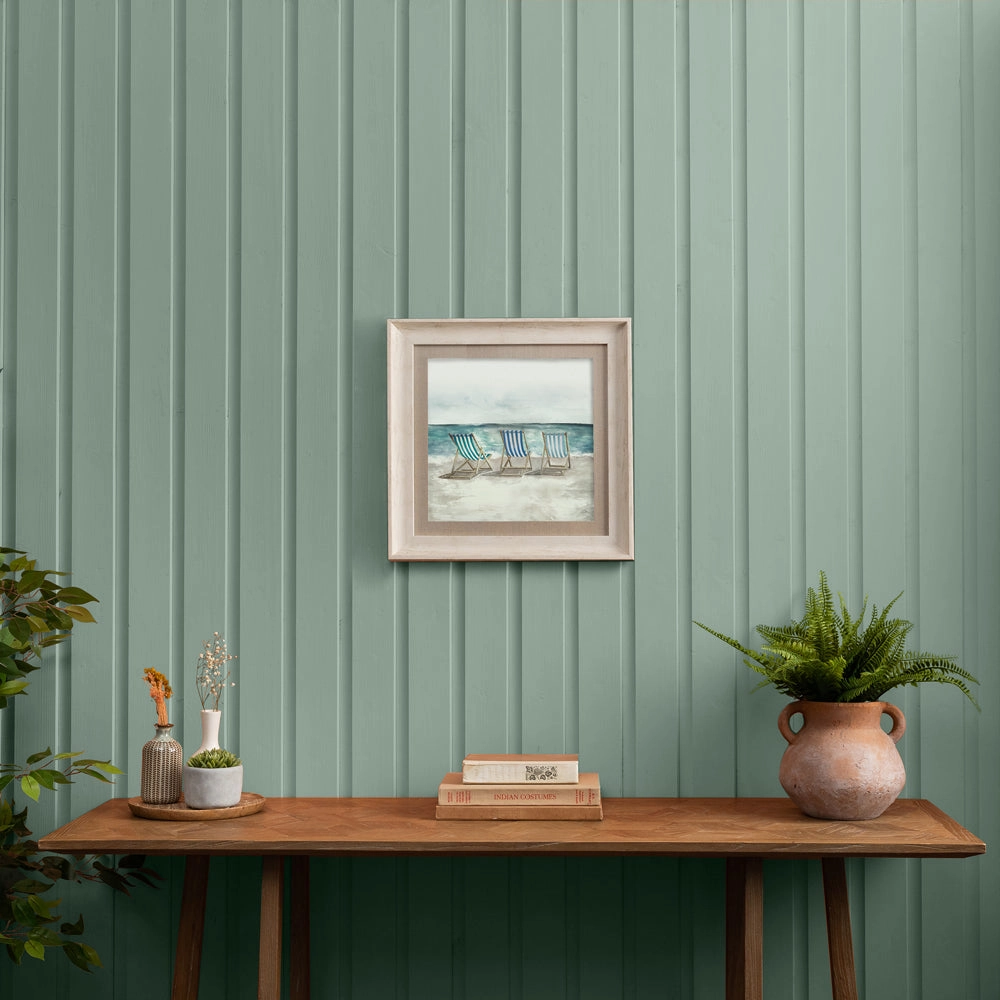 Deck Chair Framed Print Birch