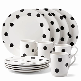 Deco Dot 12-Piece Dinnerware Setmodern kitchen decor ,kitchen dinner set ,dinnerware 