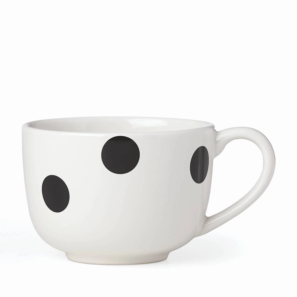 Deco Dot Black Latte Mugglass cups ,personalized mugs 