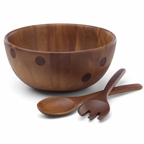 Deco Dot Salad Bowl With Servershalloween party decor ,outdoor halloween decor 