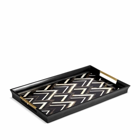 Deco Noir Rectangular Traynordic style desktop ornaments