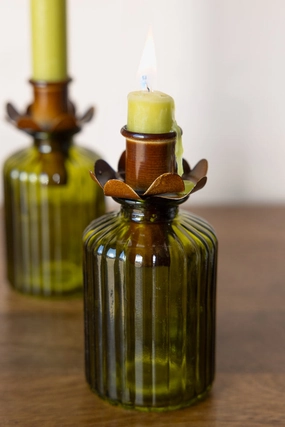 Decorative Flower Bottle Candlestick Holderscented candle ,decorative candle 