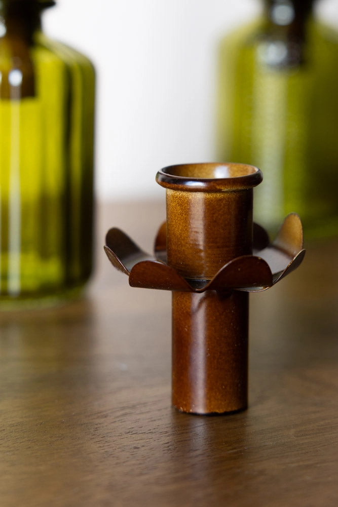 Decorative Flower Bottle Candlestick Holder