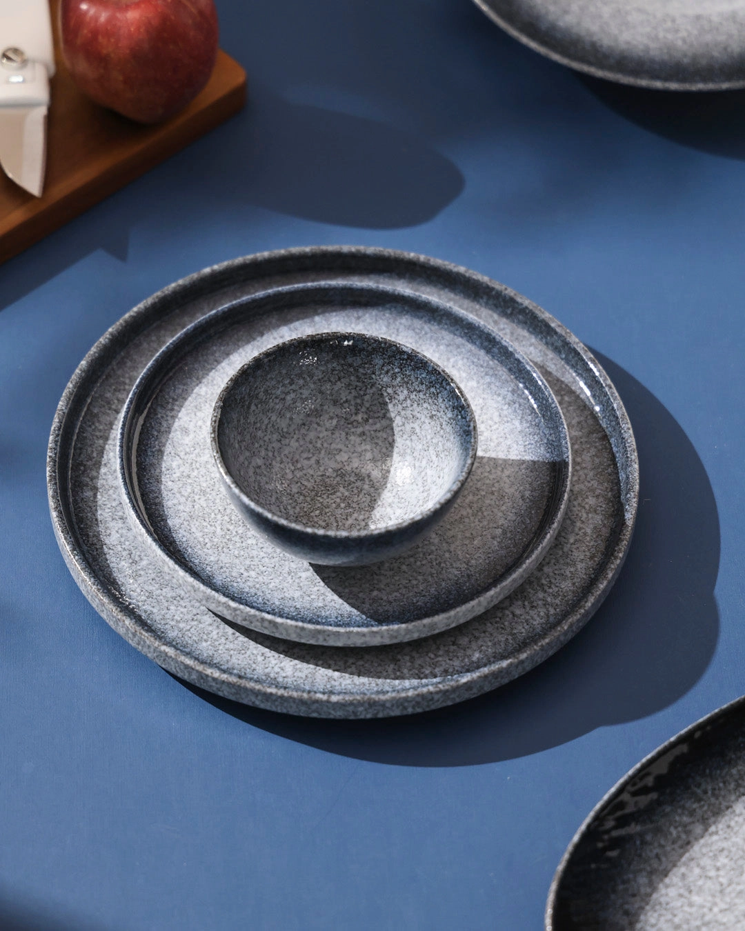 Deep Sea Speckled Quarter Plate