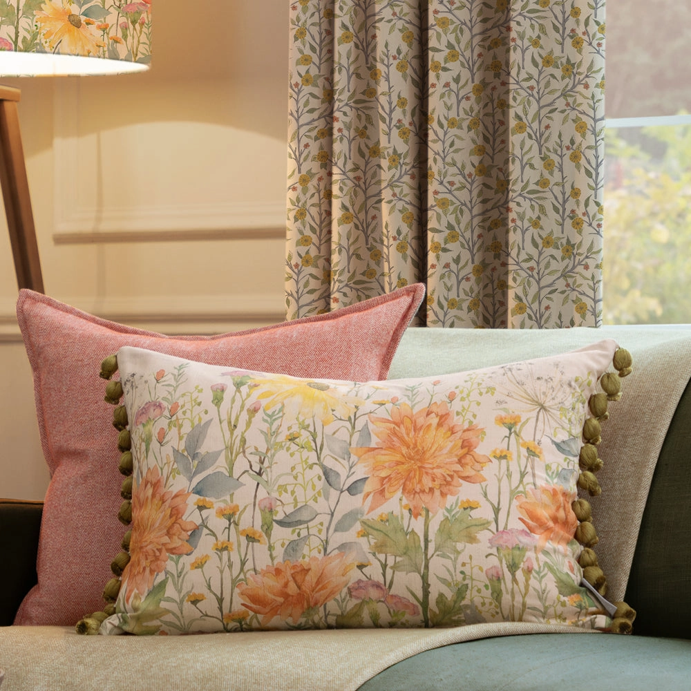 Delamere Printed Pom Pom Cushion Linenbedding sets ,throw blankets 