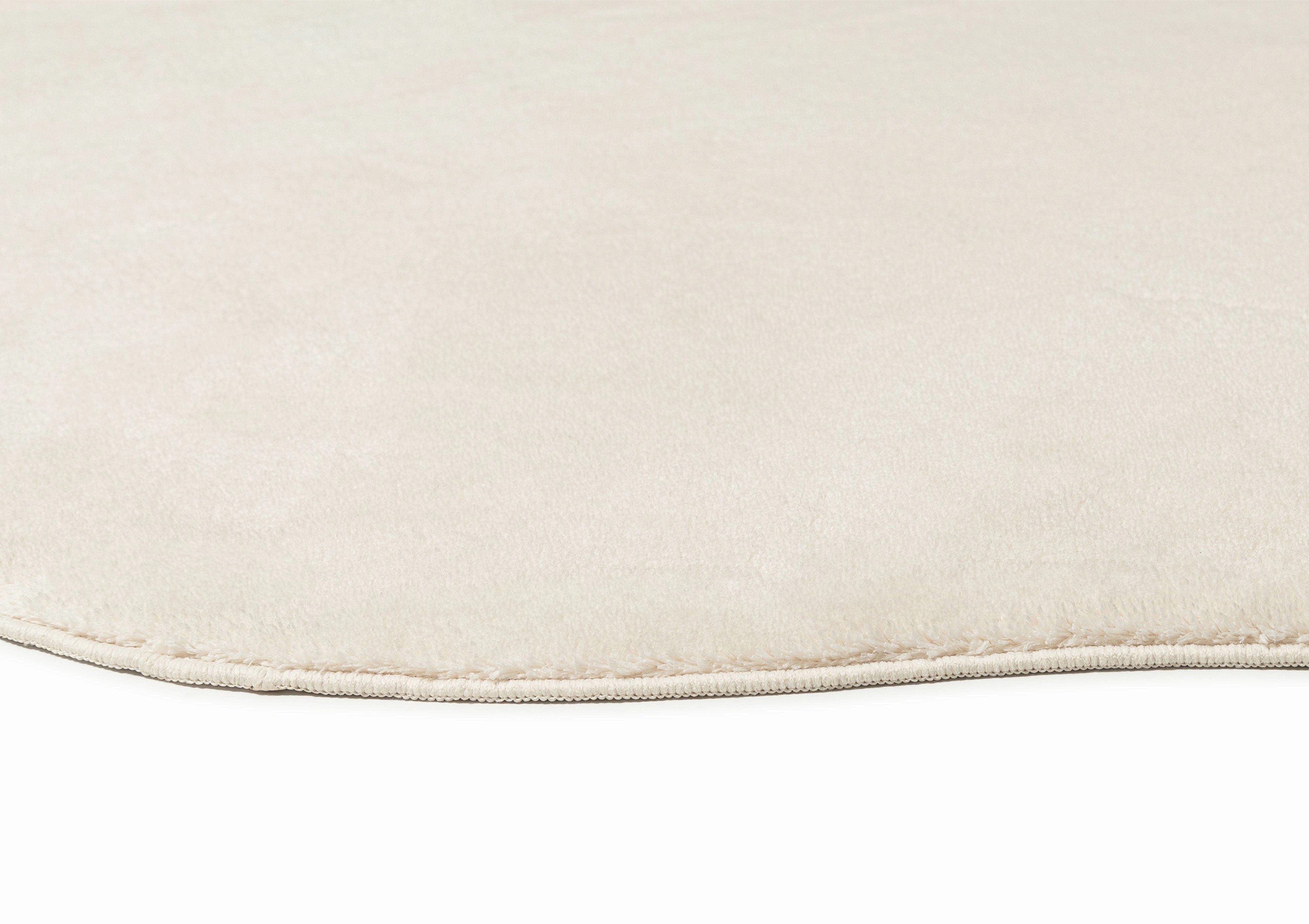 Demi Neutral Cream Irregular Shape Washable Rug