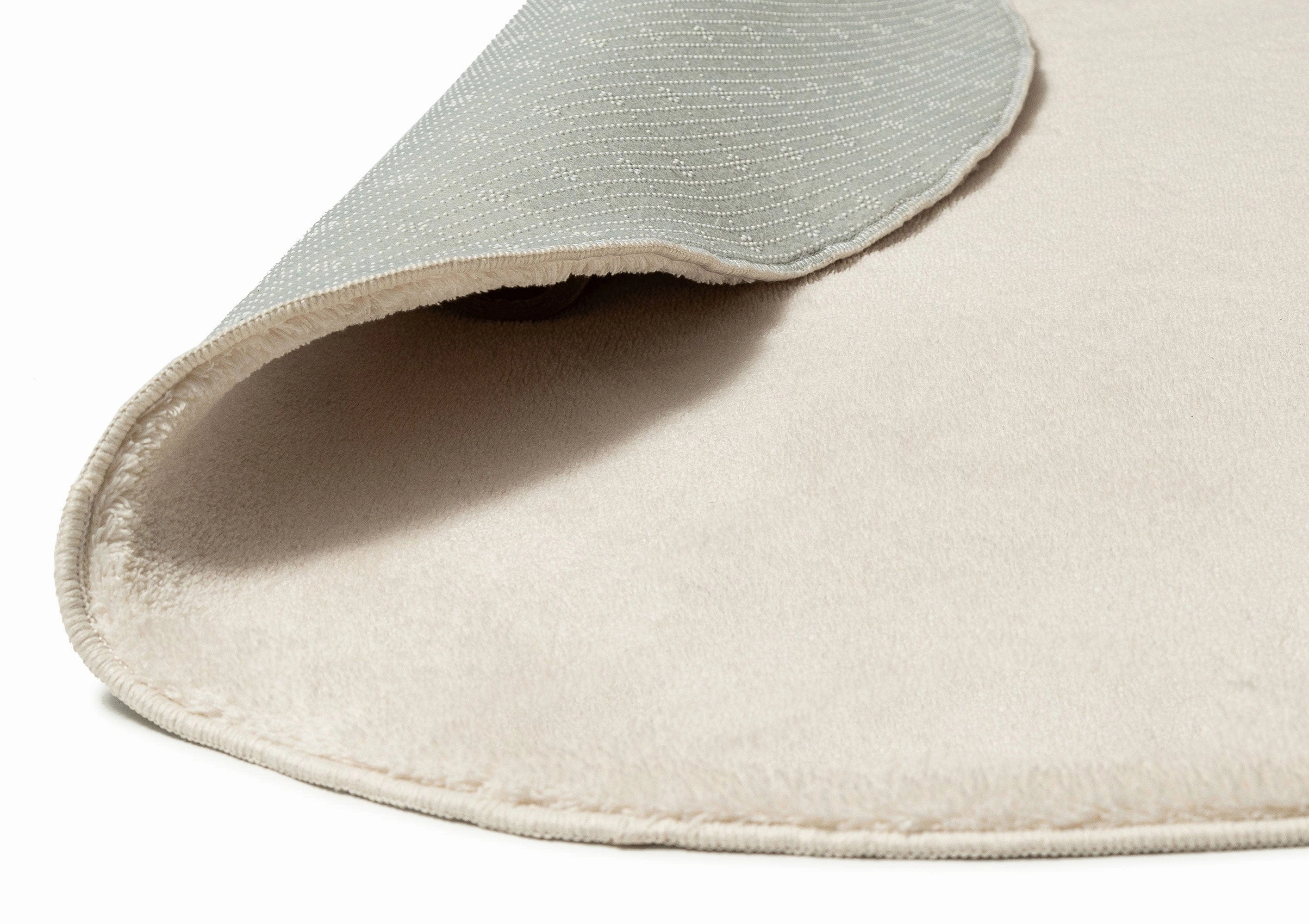 Demi Neutral Cream Irregular Shape Washable Rug