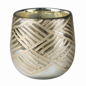 Diagonal Cut Glass Votivenordic style desktop ornaments