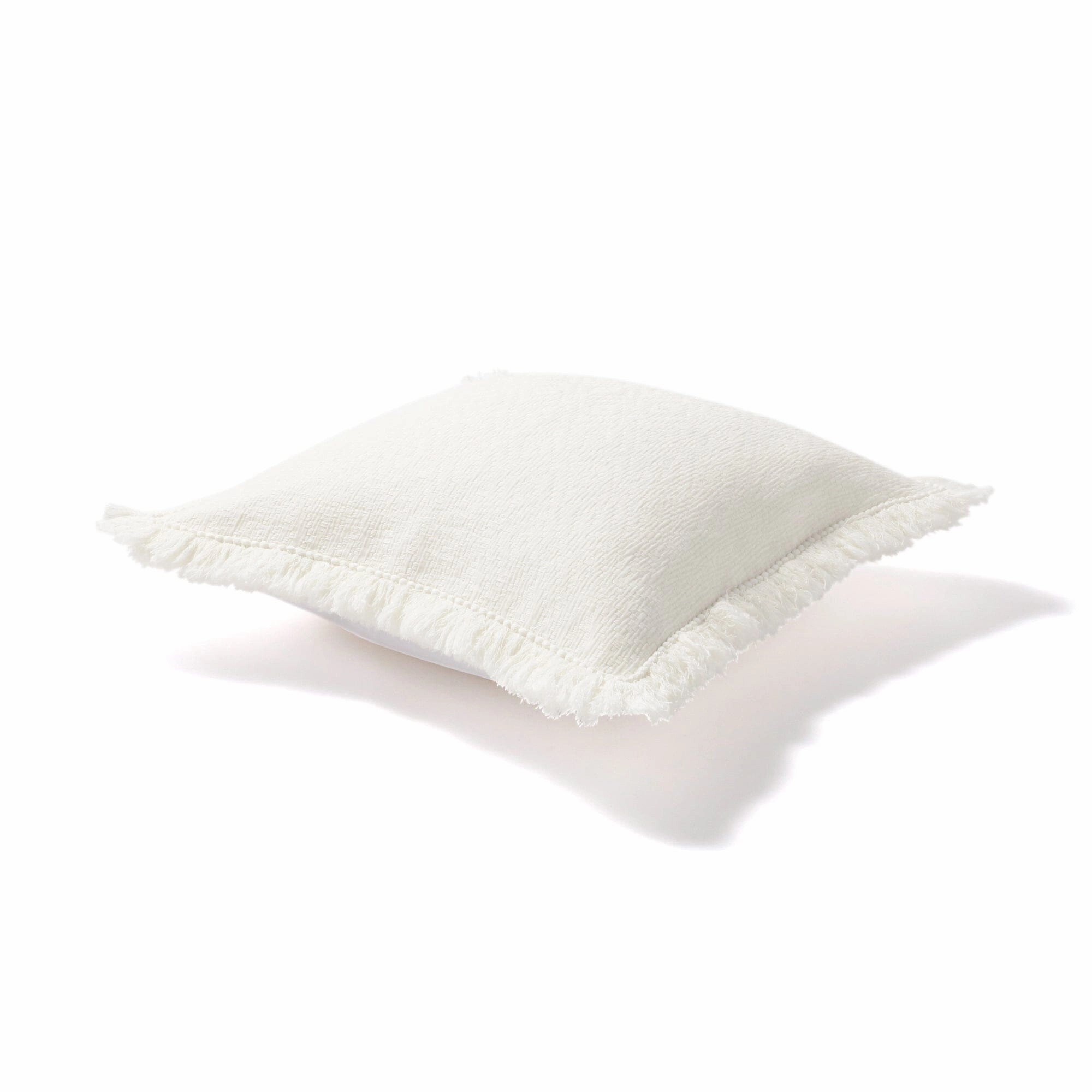 Diamond Fringe Cushion Cover 450 X 450 White