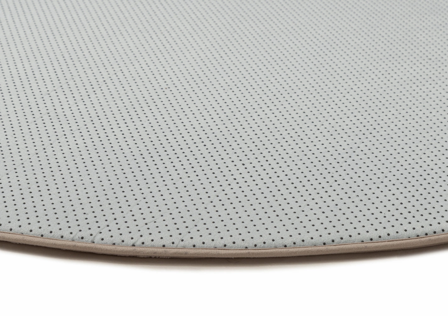 Didi Grey Cream Leaves Rollie Pollie Round Playmat