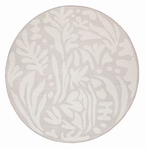 Didi Grey Cream Leaves Rollie Pollie Round Playmatmodern color block patchwork rug