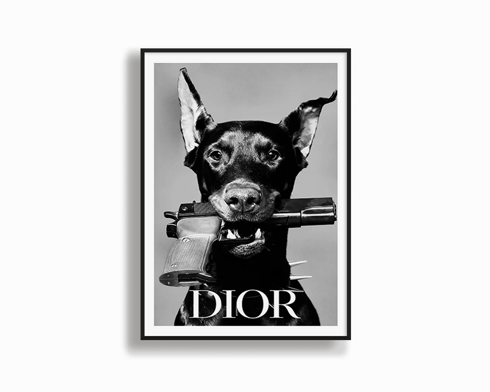 Dior Dobermannordic style wall decor