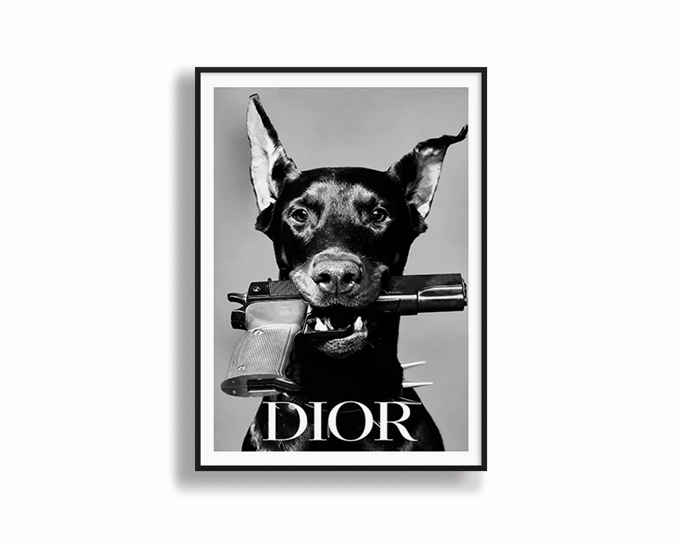 Dior Dobermanmodern abstract painting decor