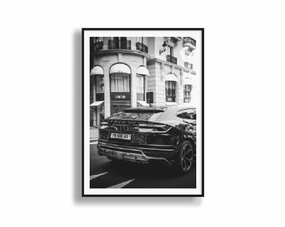 Dior Lamborghini Black & Whitenordic style wall decor