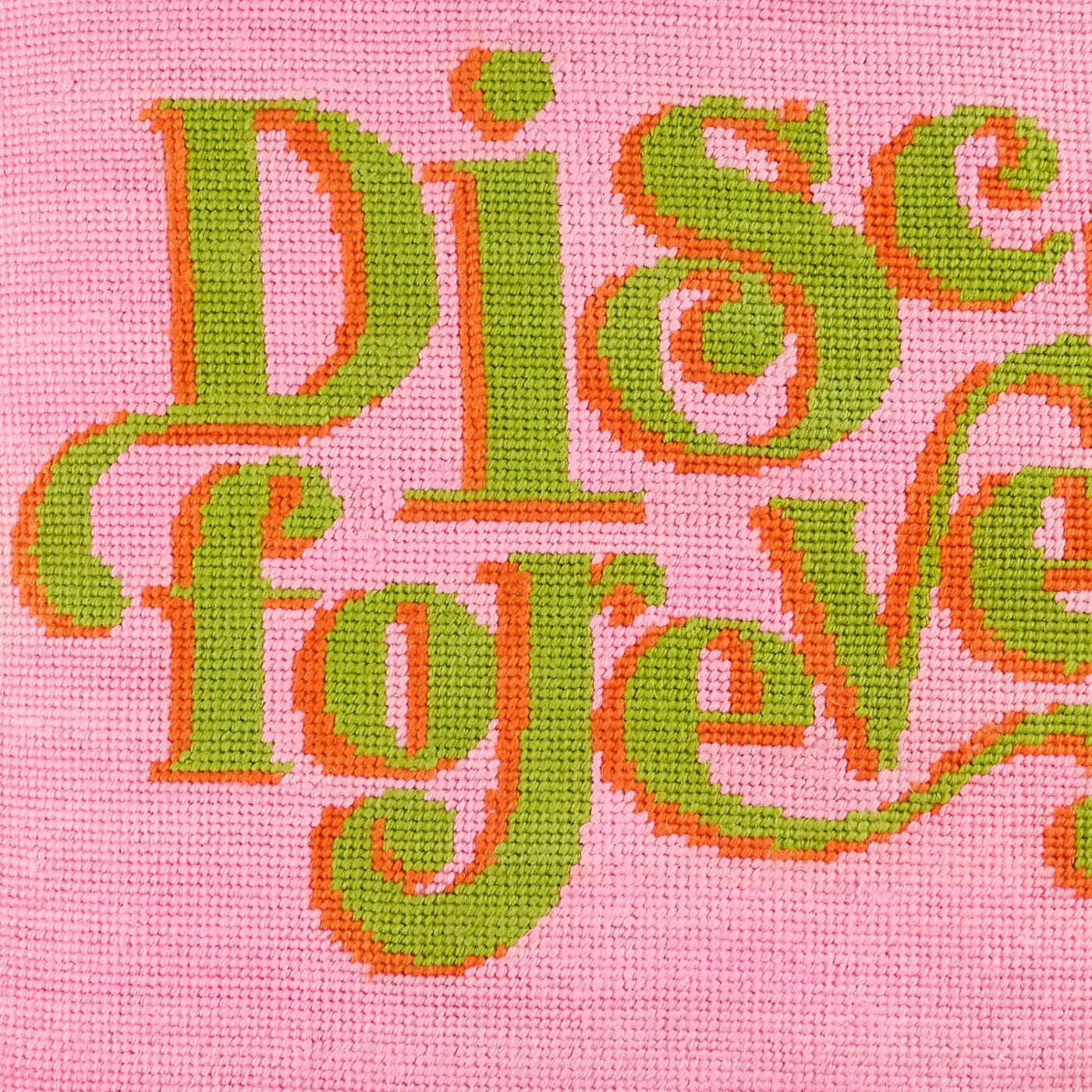 Disco Forever Needlepoint Pillow